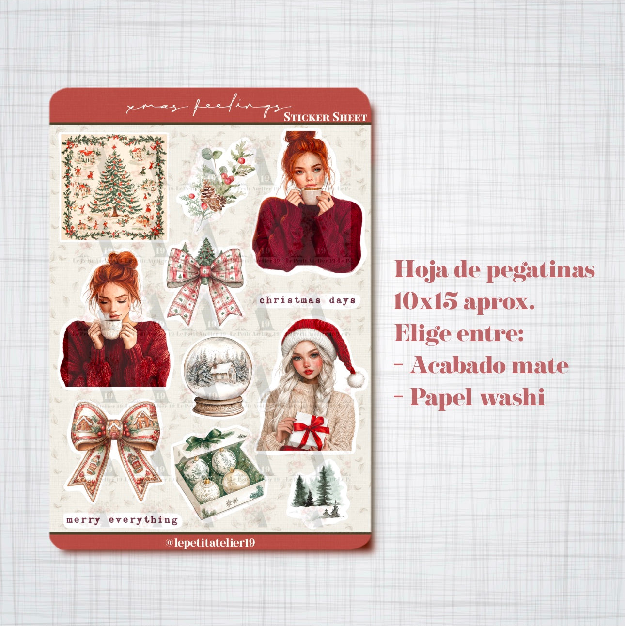 Christmas STICKERS · XMAS FEELINGS