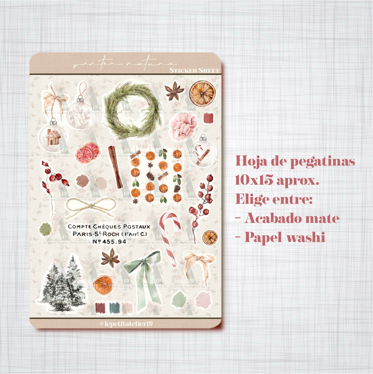 Christmas STICKERS · WINTER NATURE