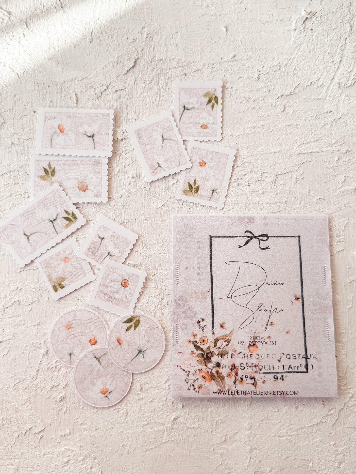 Sellos Postales Margaritas · Ephemera
