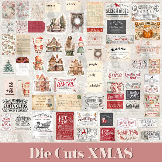CHRISTMAS &amp; VINTAGE DIE CUTS