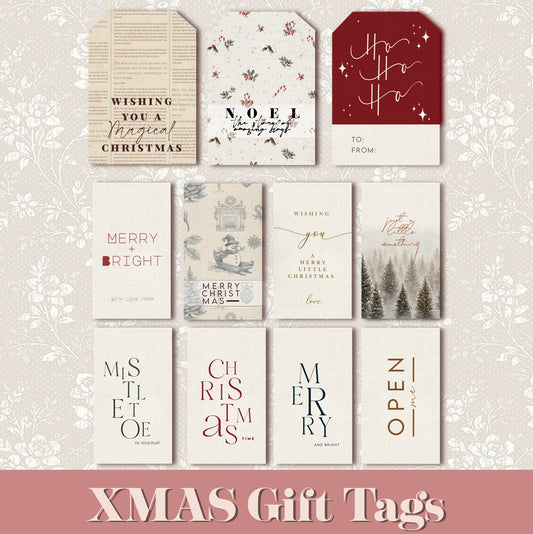 CHRISTMAS GIFT TAGS | Christmas Gift Tags Kit