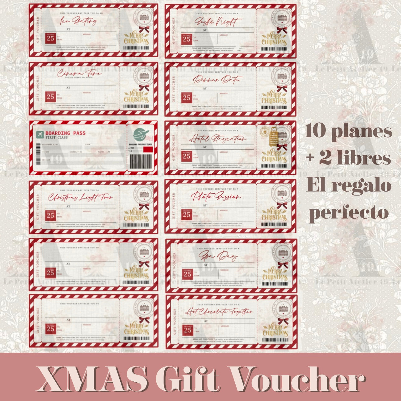 CHRISTMAS GIFT VOUCHER | Christmas GIFT PLANS Kit