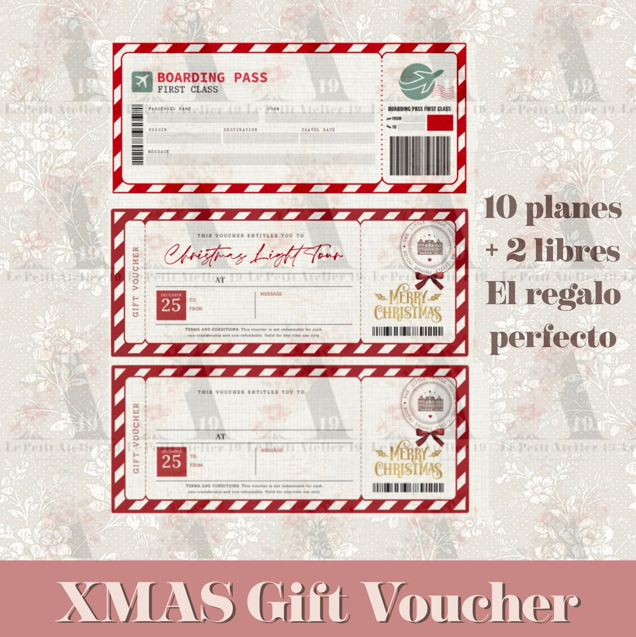 CHRISTMAS GIFT VOUCHER | Christmas GIFT PLANS Kit
