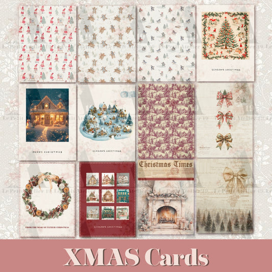 12 CHRISTMAS CARDS - XMAS CARDS