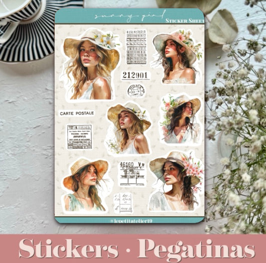 STICKERS · SUNNY GIRL