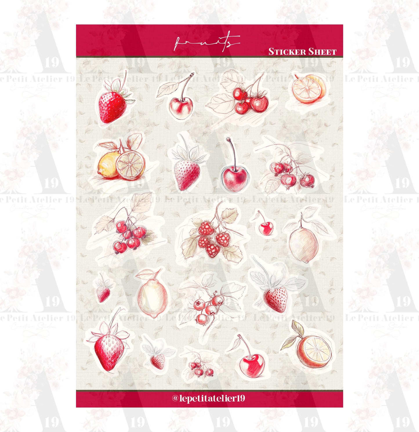 STICKERS · FRUITS