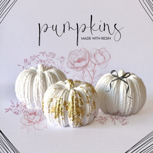 Pumpkins · Calabazas · Figuras de Resina Ecológica para Personalizar