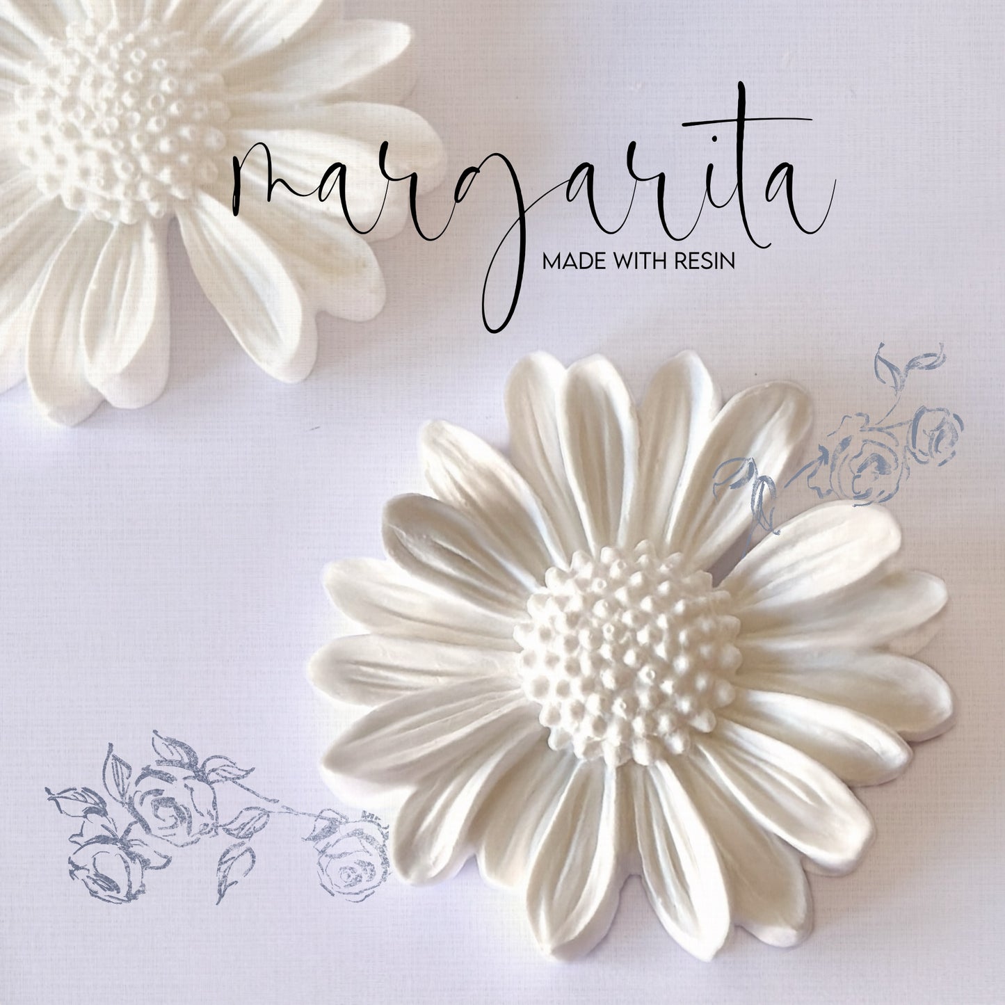Margaritas · Figuras de Resina Ecológica para Personalizar