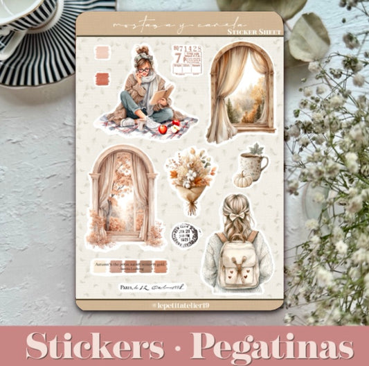 STICKERS · MOSTAZA Y CANELA