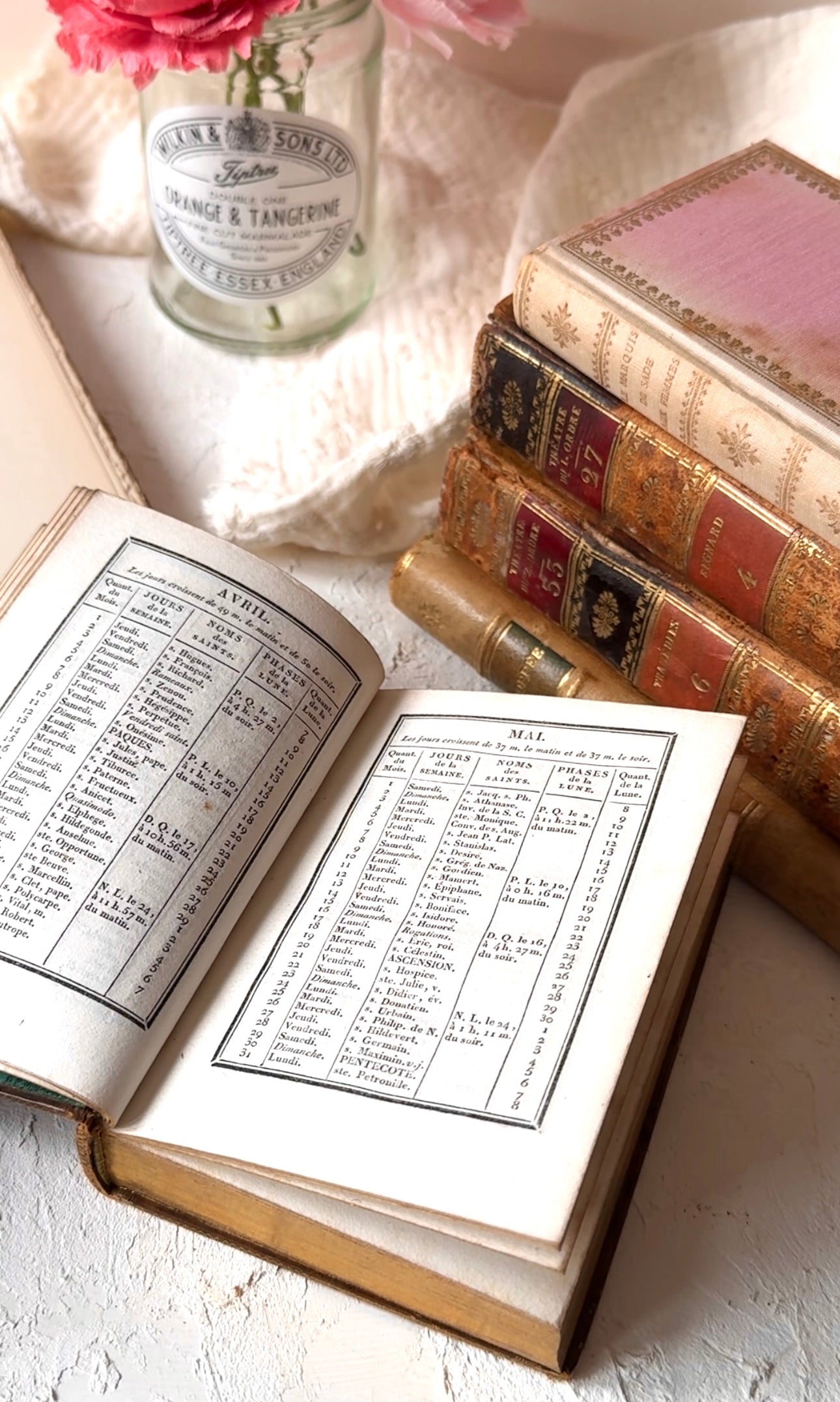 Kit de Papeles de Libros Antiguos Auténticos (Años 1800-1900 desde Francia)