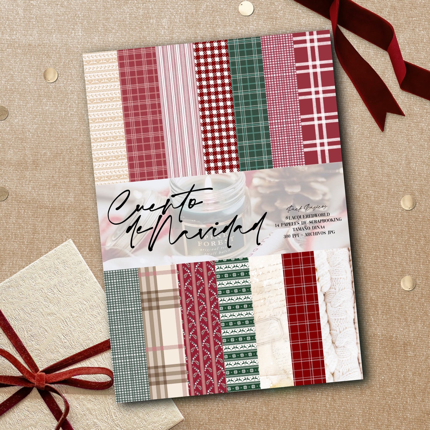 CHRISTMAS STORY paper collection · Basics | Decorated papers