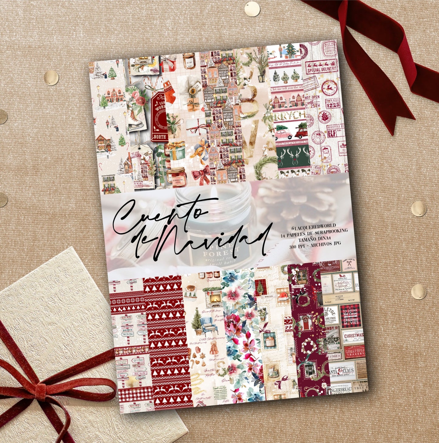 Colección de papeles CUENTO NAVIDAD | Papeles decorados