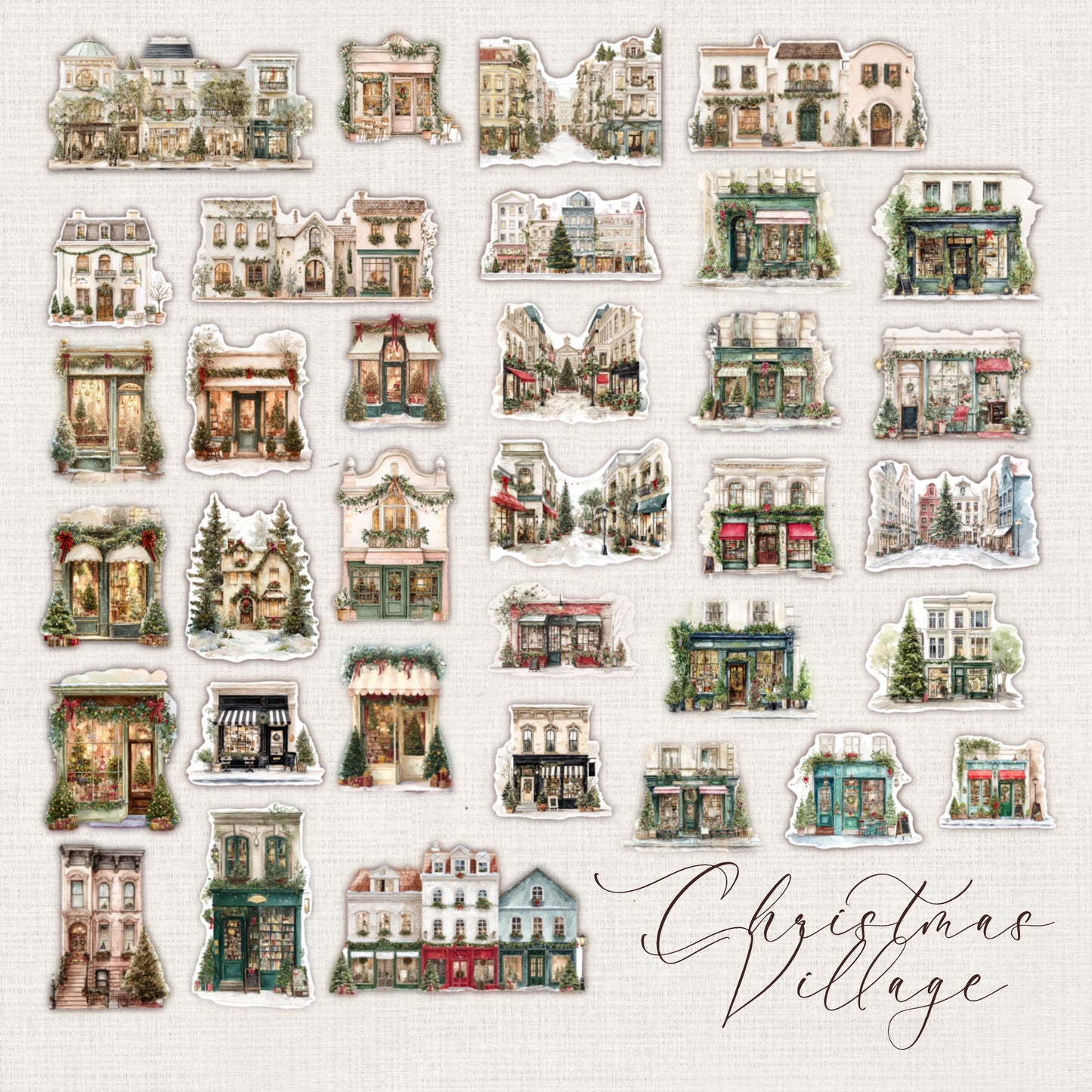 Lata con Die Cuts · Village Die Cuts