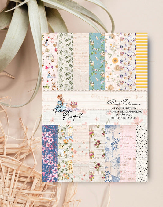 Colección de papeles Pique Nique BASICOS | Papeles decorados