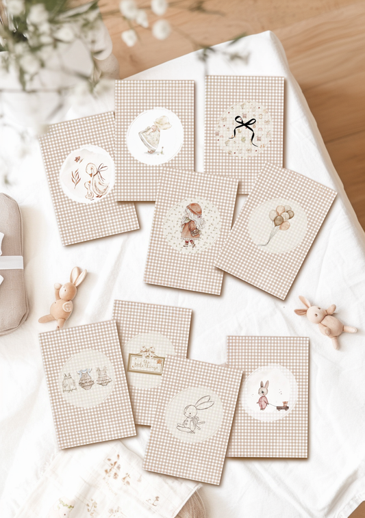 KIT 9 POSTALES · Nursery