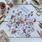 DIE CUTS Fresita - 31 Piezas Troqueladas (Recortables)