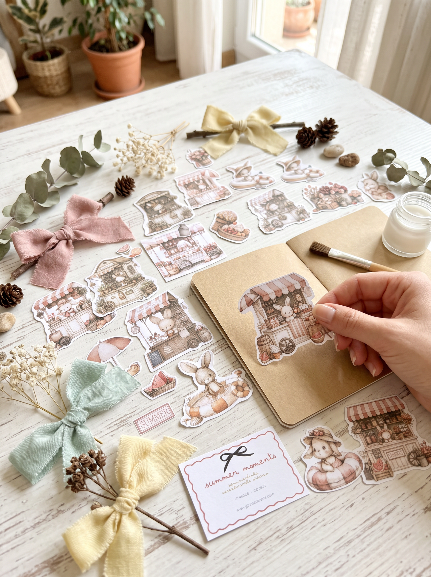 DIE CUTS Summer Moments - 47 Piezas Troqueladas (Recortables)