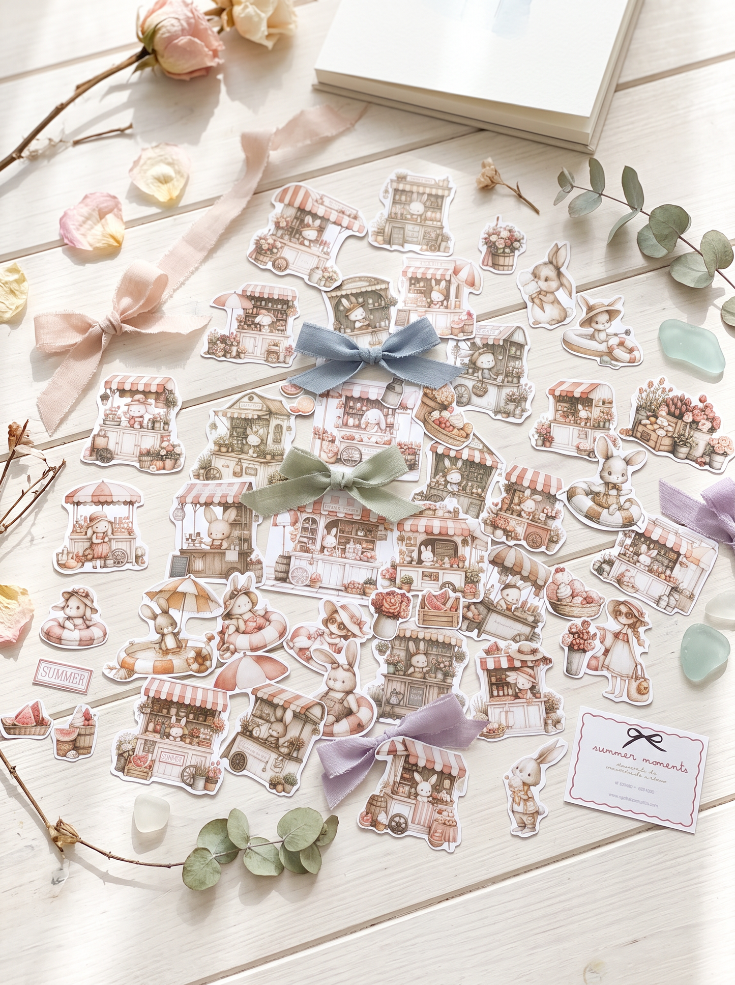 DIE CUTS Summer Moments - 47 Piezas Troqueladas (Recortables)