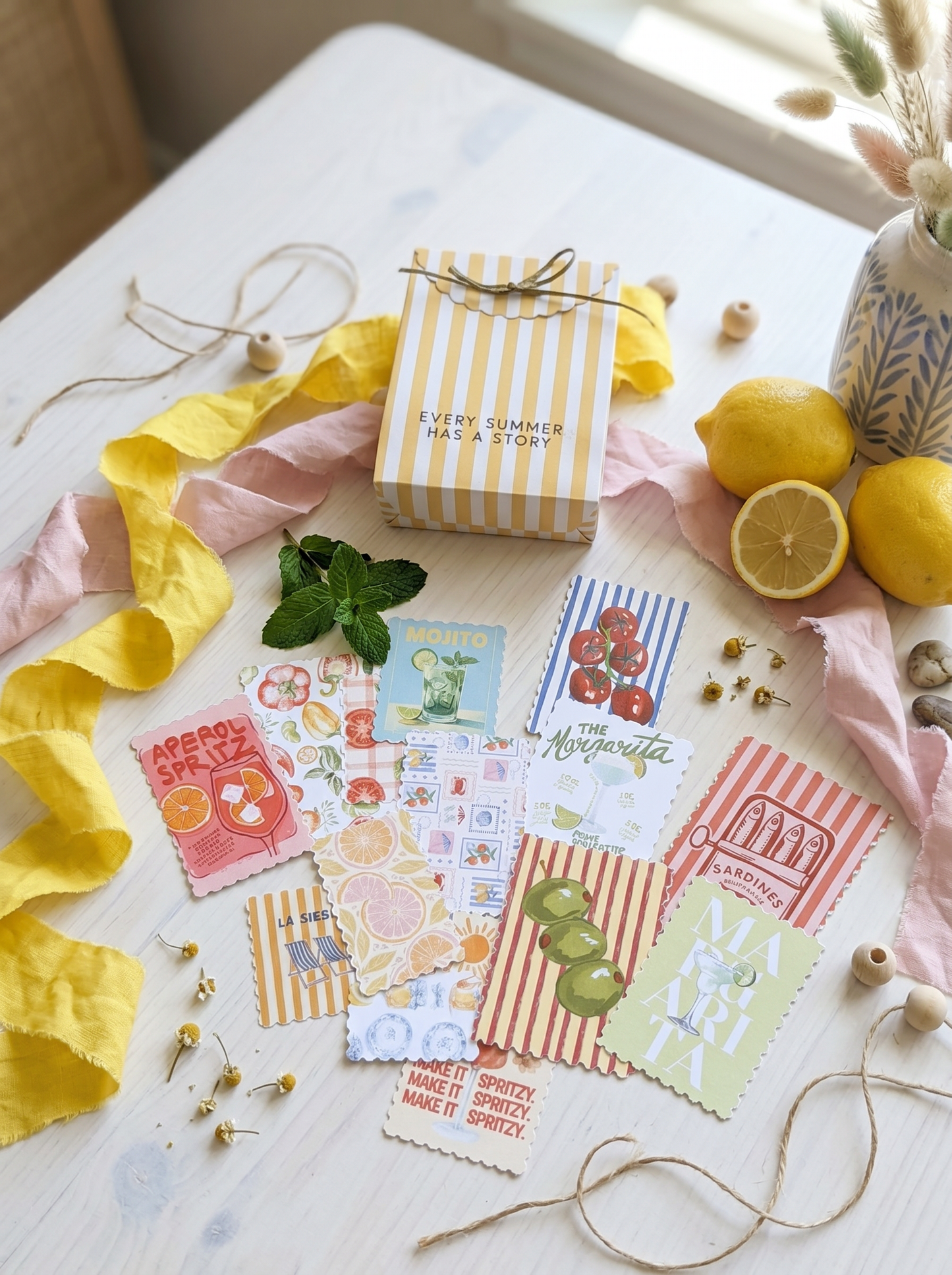 DIE CUTS Dear Summer - 34 Piezas Troqueladas (Recortables)