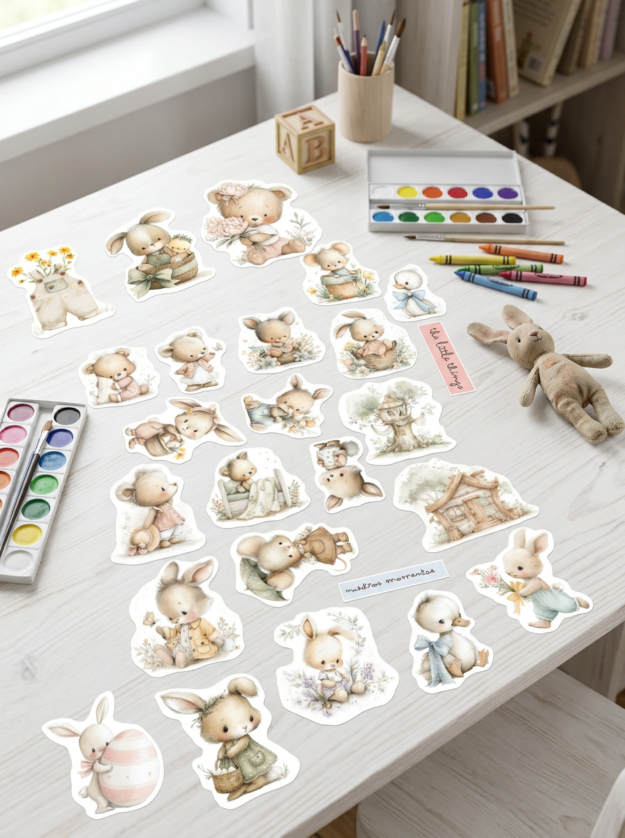 DIE CUTS Nursery - 104 Piezas Troqueladas (Recortables)