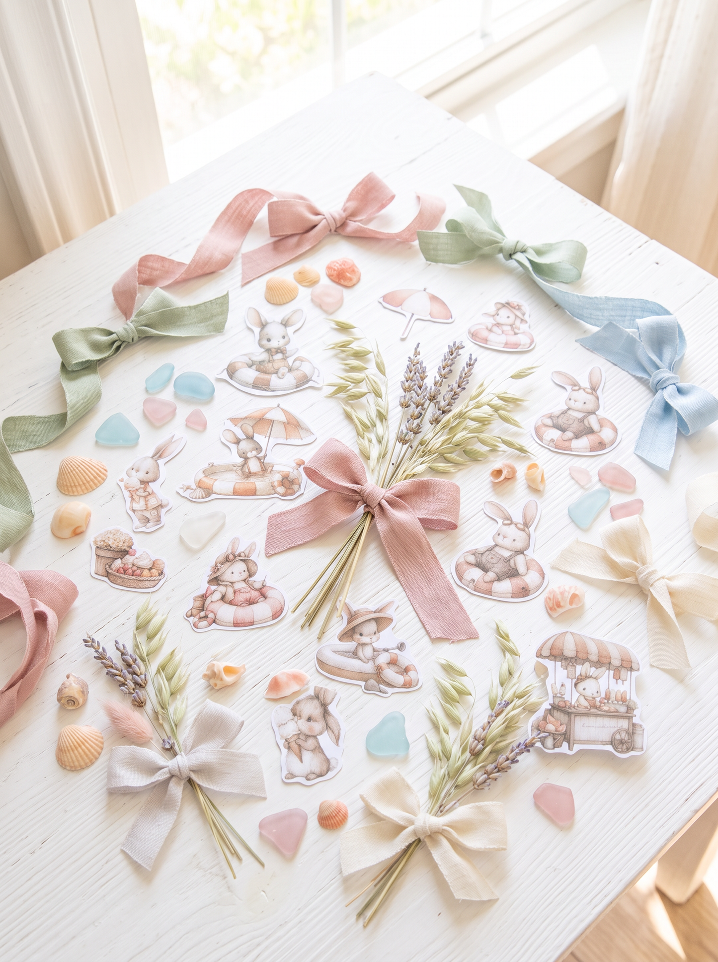 DIE CUTS Summer Moments - 47 Piezas Troqueladas (Recortables)