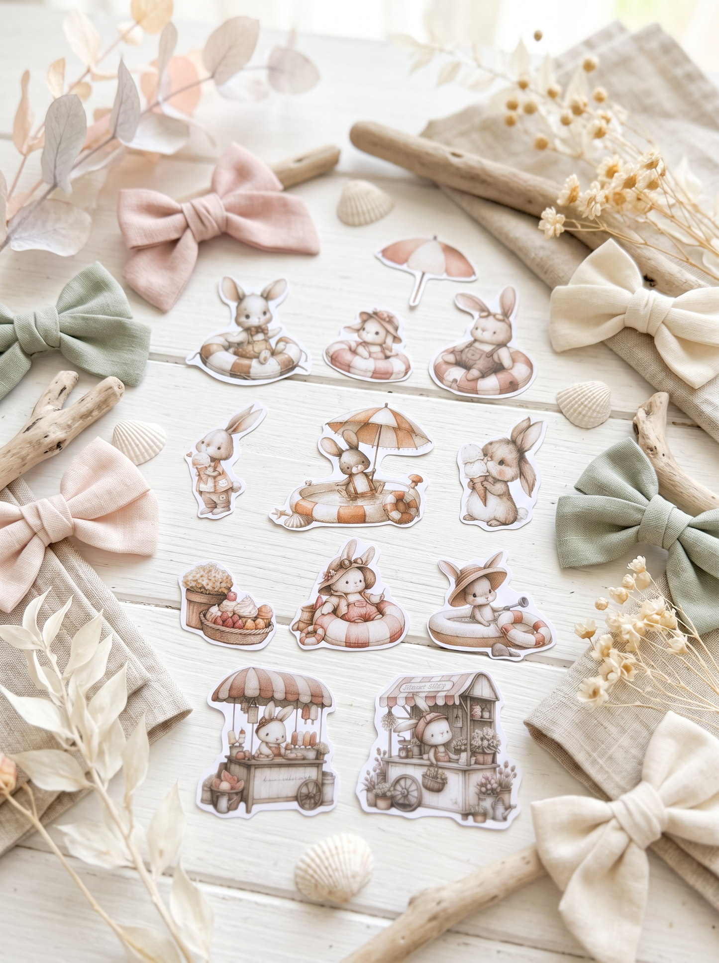 DIE CUTS Summer Moments - 47 Piezas Troqueladas (Recortables)