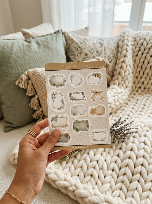 STICKERS · NUDE FRAMES