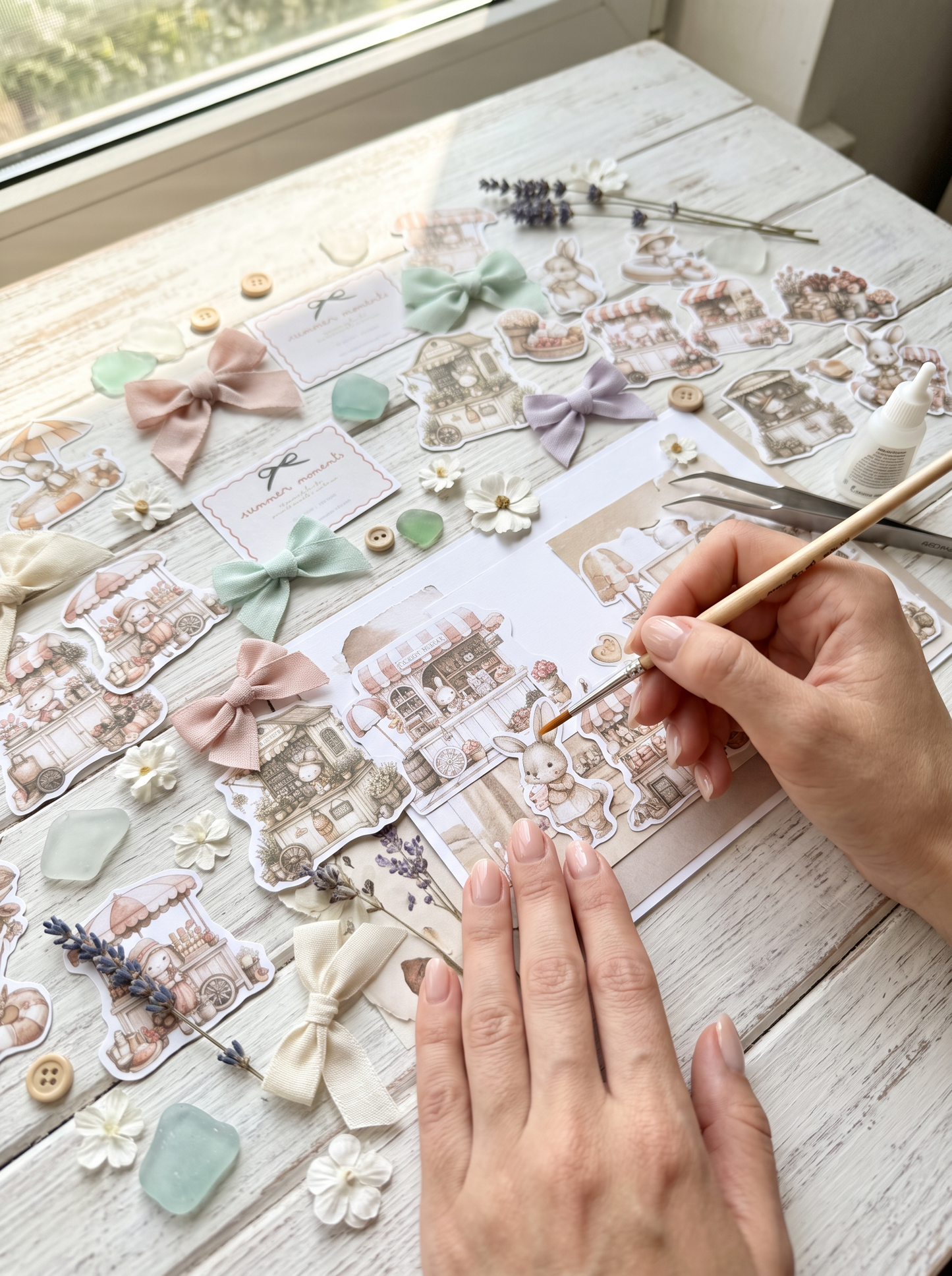 DIE CUTS Summer Moments - 47 Piezas Troqueladas (Recortables)