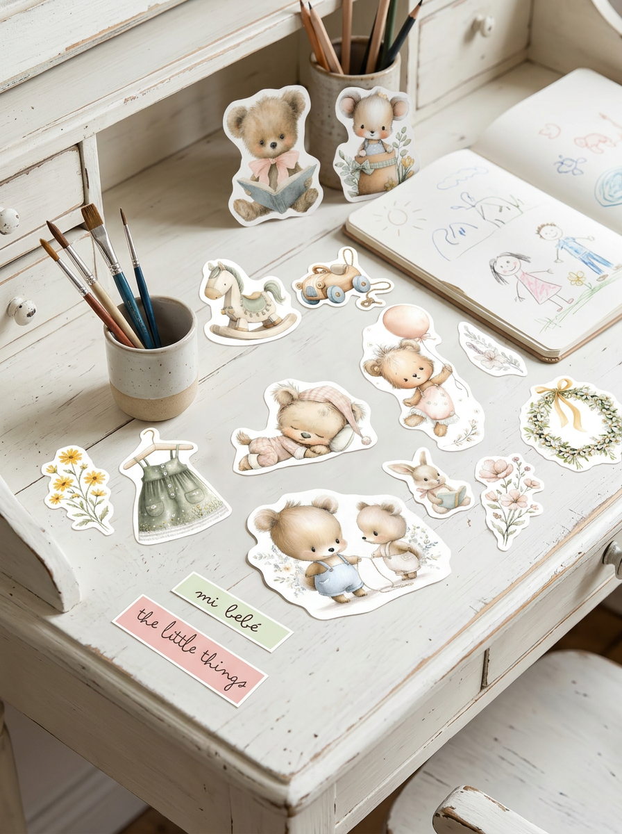 DIE CUTS Nursery - 104 Piezas Troqueladas (Recortables)