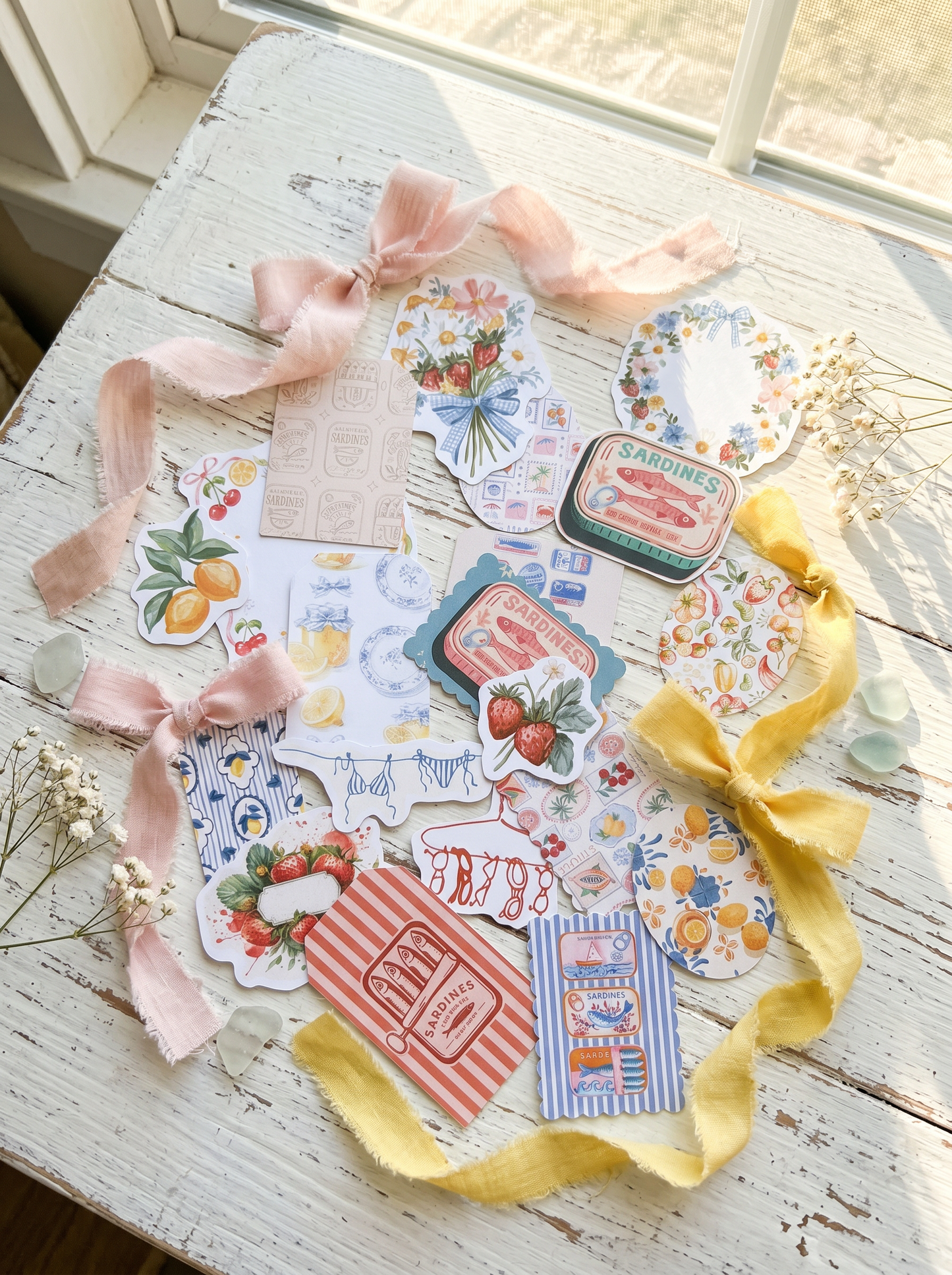 DIE CUTS Dear Summer - 34 Piezas Troqueladas (Recortables)