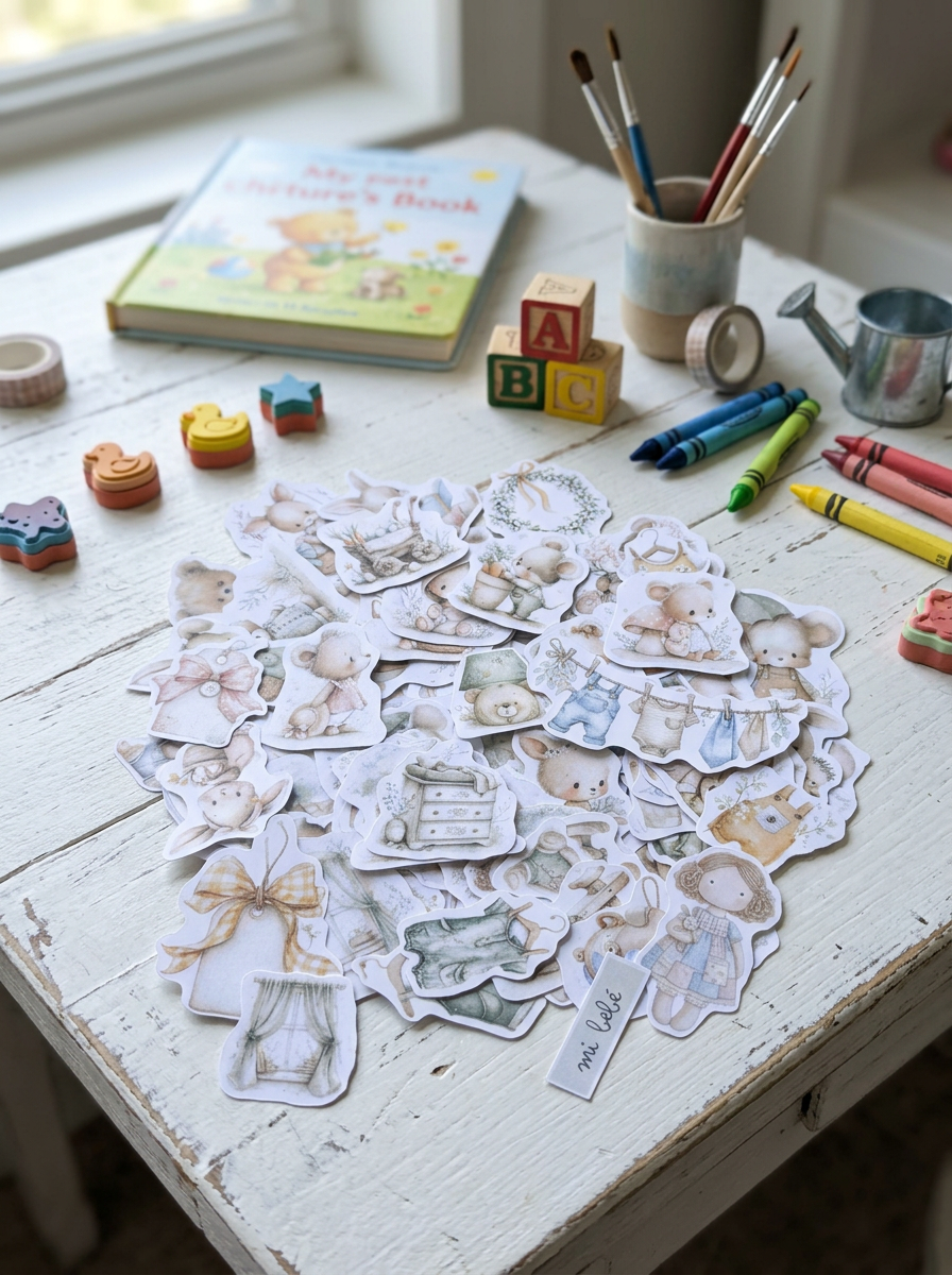 DIE CUTS Nursery - 104 Piezas Troqueladas (Recortables)
