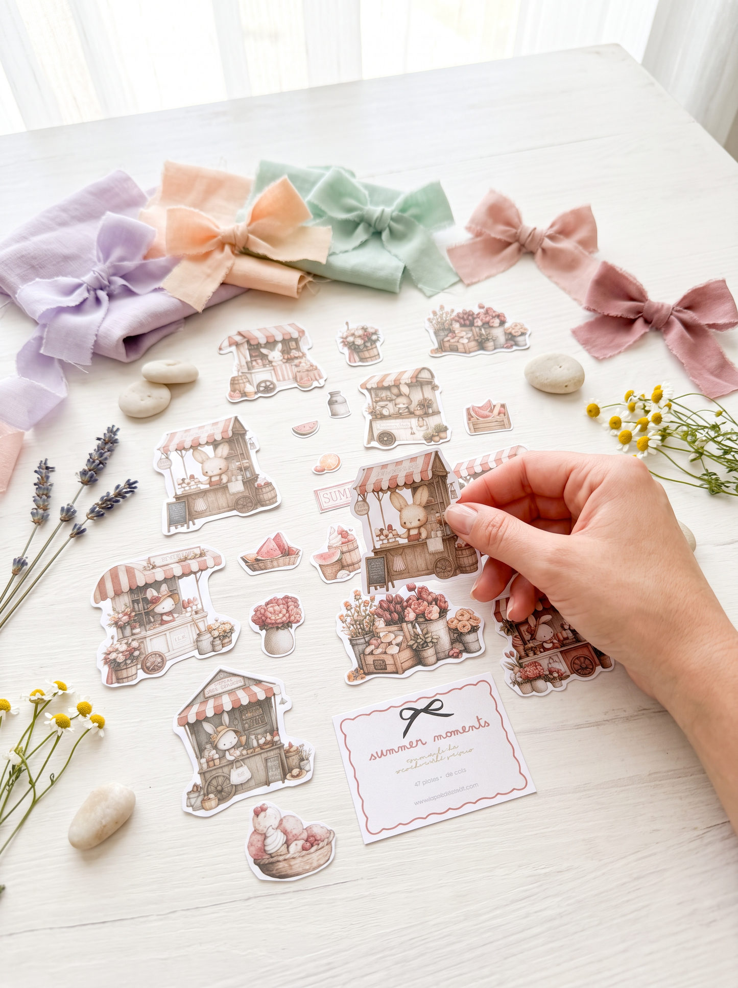 DIE CUTS Summer Moments - 47 Piezas Troqueladas (Recortables)