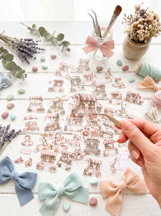 DIE CUTS Summer Moments - 47 Piezas Troqueladas (Recortables)
