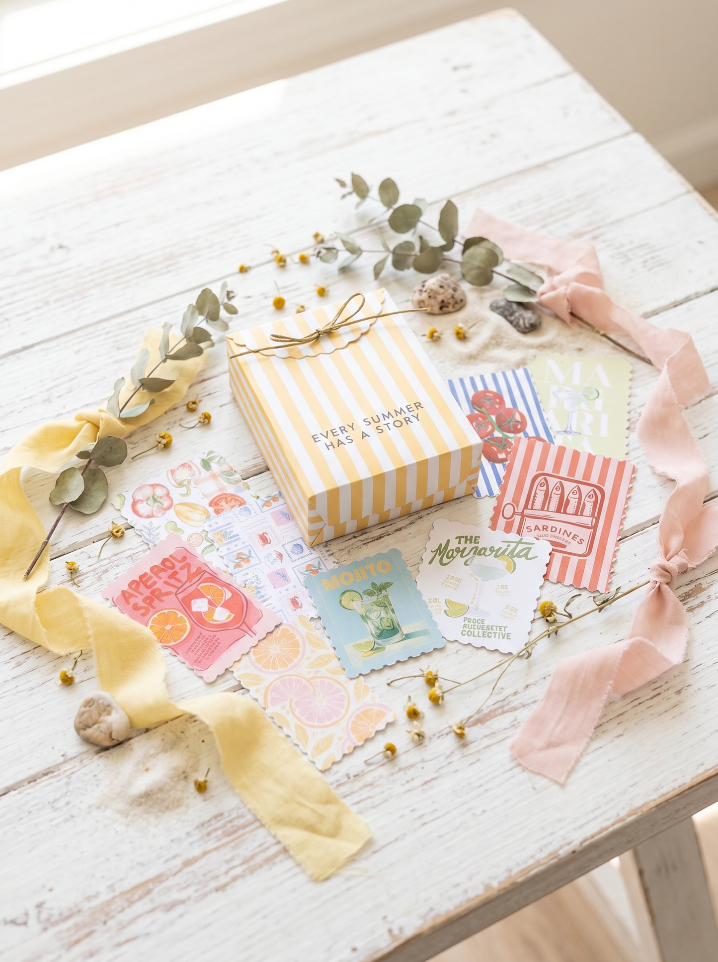 DIE CUTS Dear Summer - 34 Piezas Troqueladas (Recortables)