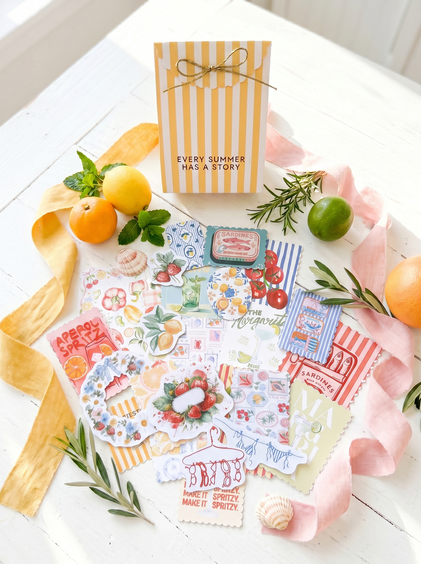 DIE CUTS Dear Summer - 34 Piezas Troqueladas (Recortables)