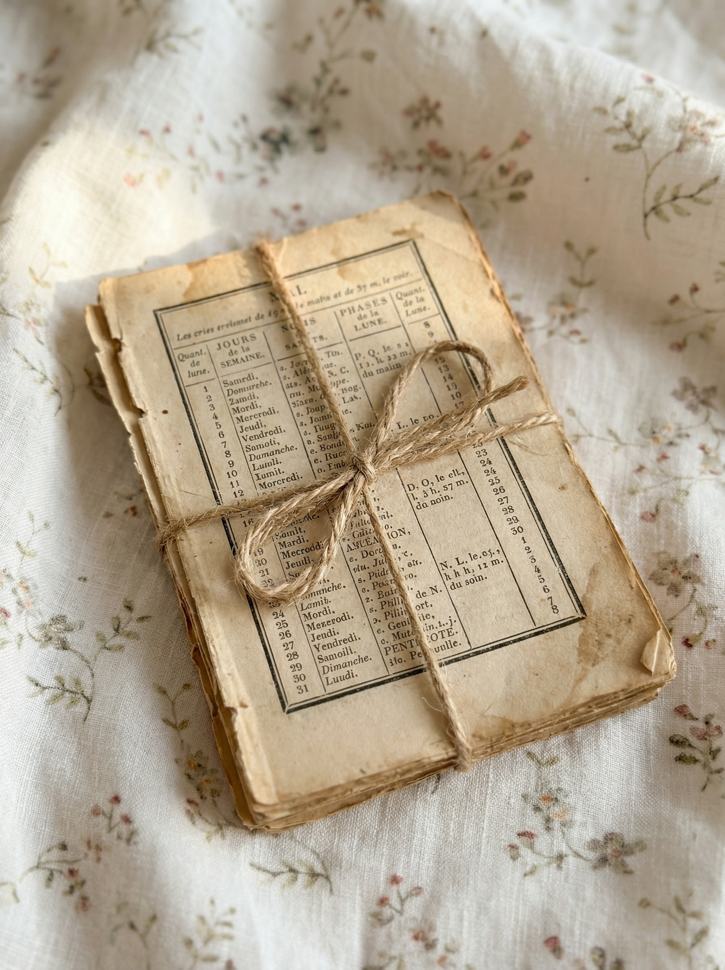 Kit de Papeles de Libros Antiguos Auténticos (Años 1800-1900 desde Francia)