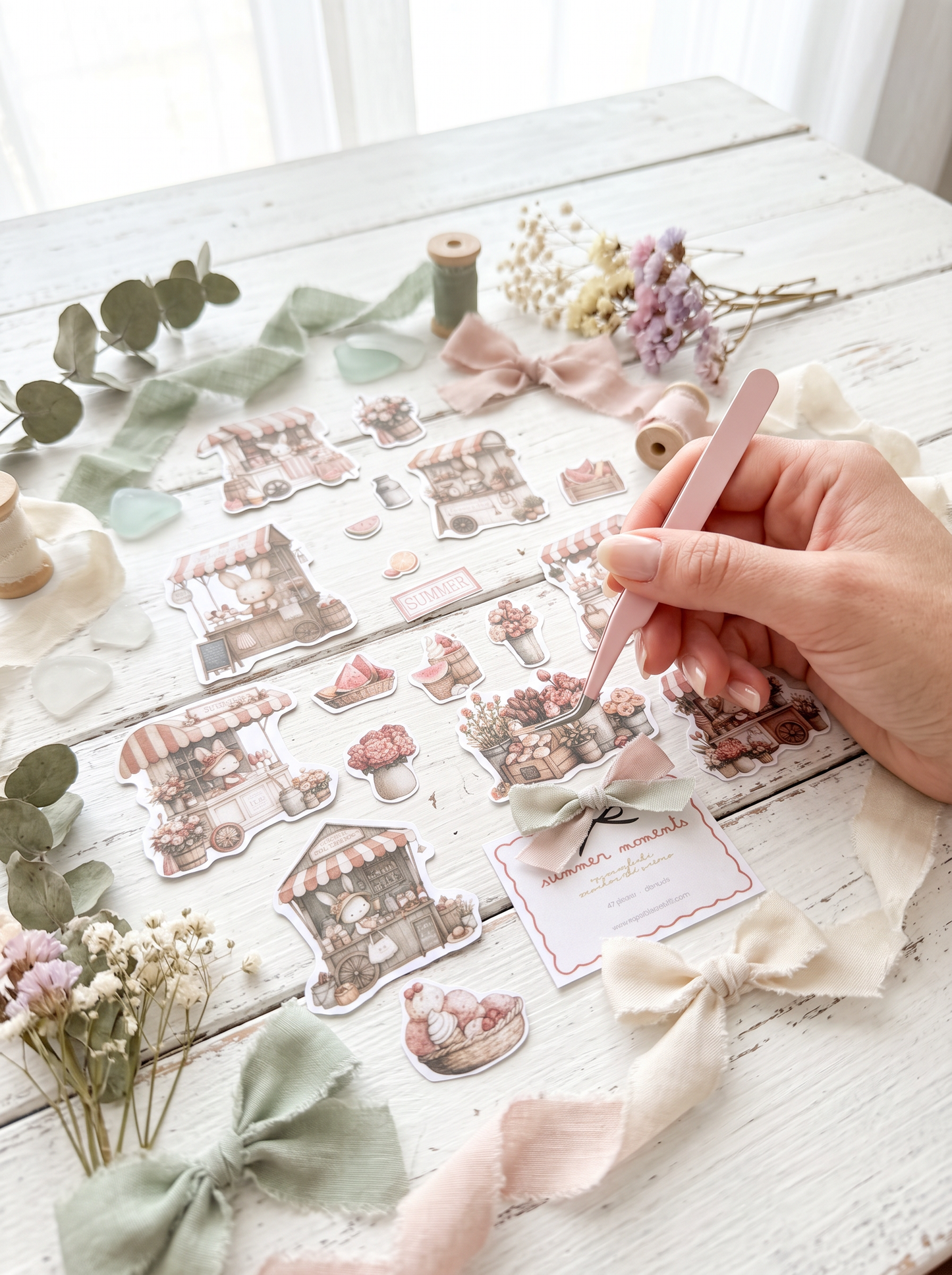 DIE CUTS Summer Moments - 47 Piezas Troqueladas (Recortables)