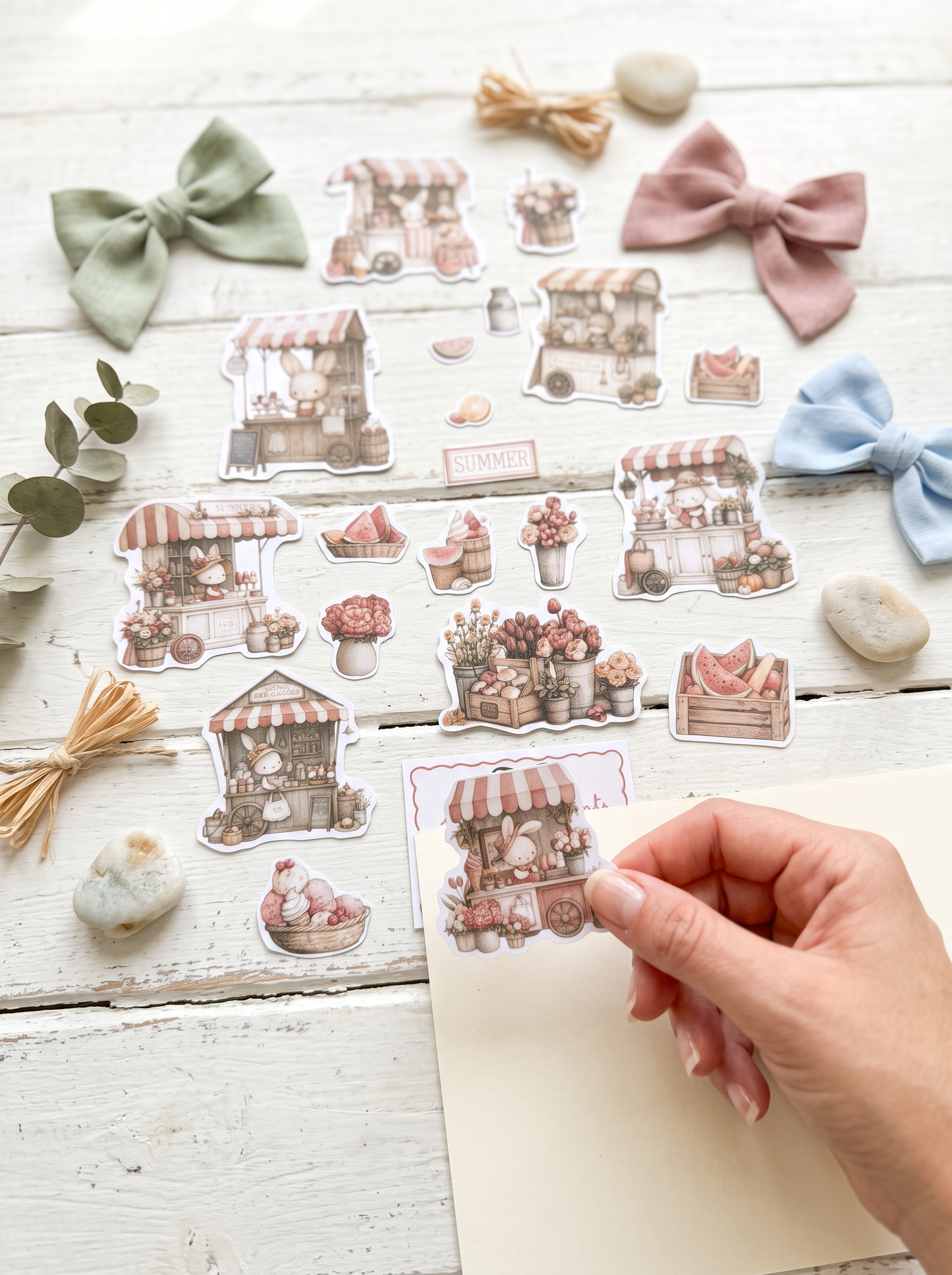 DIE CUTS Summer Moments - 47 Piezas Troqueladas (Recortables)