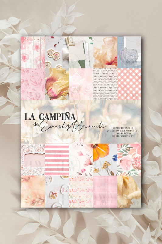 COLECCIÓN de papeles La Campiña de Emily Bronte: Pack Tarjetas | Papeles decorados
